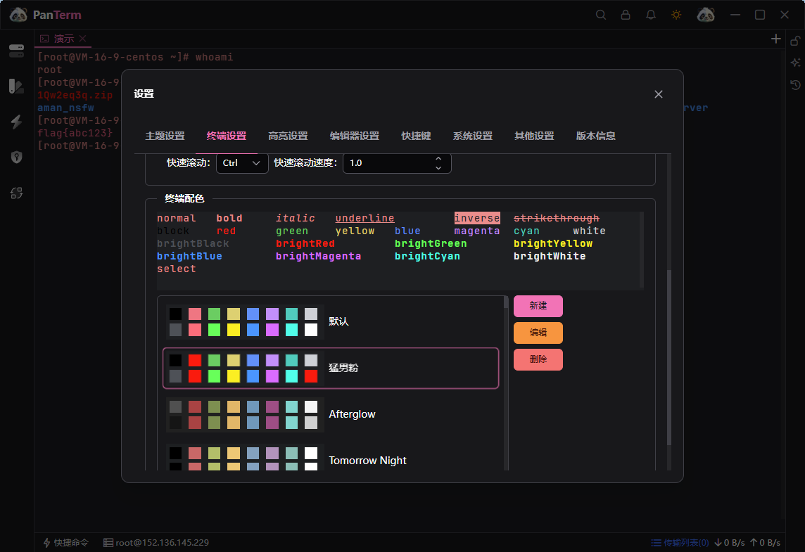 PanTerm 自定义终端界面